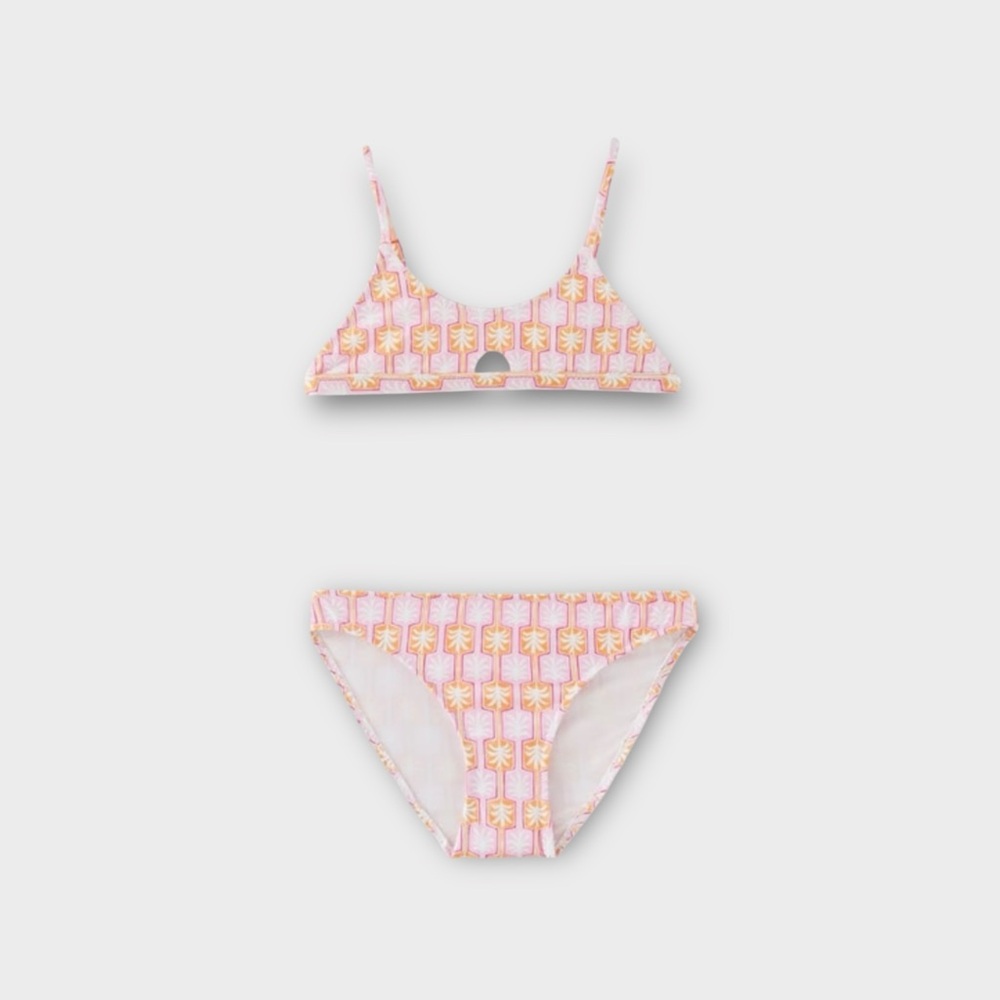 Zara Geometrical Palm Tree Swim Set
